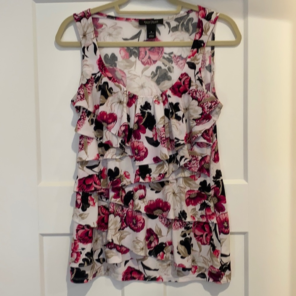 Printed top from White House Black Market